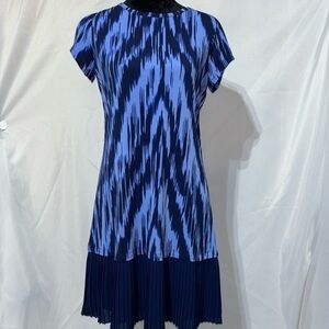 Michael Kors blue navy drop waist dress Small